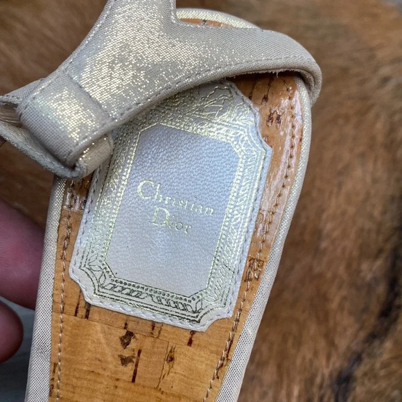 Women’s Christian Dior wedges size 38 check them out very nice thanks 🙏 - Picture 9 of 10